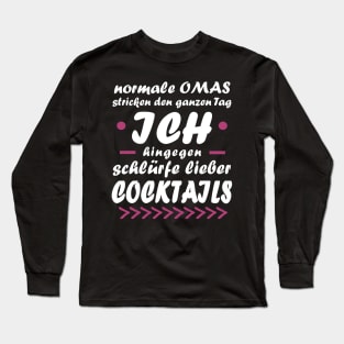 Cocktails Urlaub Sommer Sonne Party Spruch Long Sleeve T-Shirt